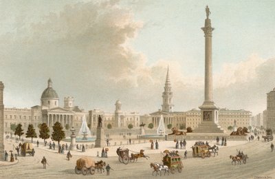 National Gallery--Trafalgar Square by English School